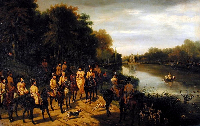 L'Hallali aux étangs - 1829 - © Joconde - Chantilly - Musée Condé